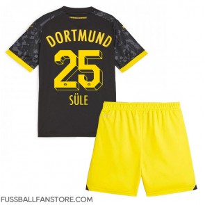 Borussia Dortmund Niklas Sule #25 Replik Auswärtstrikot Kinder 2023-24 Kurzarm (+ Kurze Hosen)